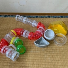 ハムスター　飼育セット　トイレ　水受け　餌入れ　トンネル