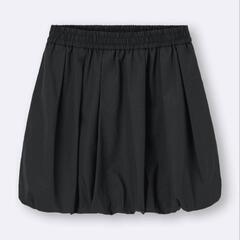 新品 未開封 GU バブルヘムミニスカート L ブラックの画像