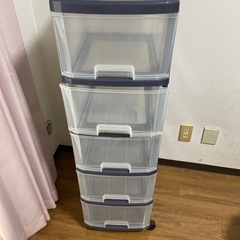 プラスチック収納　5段の画像