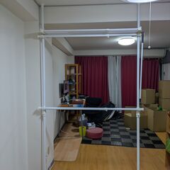 ★ 中古 ★ ハンガーラック（突っ張りタイプ） ★ ２段 ★