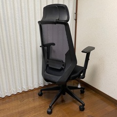 ニトリ ワークチェア ランツァ（黒）の画像