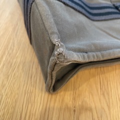 エルメス　グレー キャンバストートバッグの画像