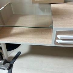 ローテーブル　引き出し付き　