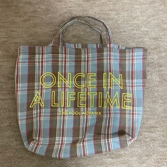 ザ・プール青山　チェック柄　トートバッグ　ONCE IN A L...