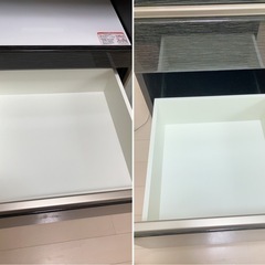ニトリ Nポスティア キッチンカウンター レンジ台 ホワイト・ブラックの画像