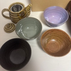 手ぎわ工房 茶漬碗 急須 セット 新品の画像