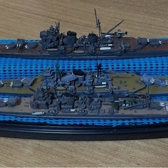 軍艦プラモデルの画像