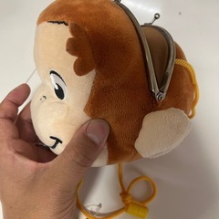 お猿のジョージ　ぬいぐるみがま口ポーチの画像