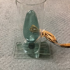 手作り品　テーブルライト　ガラス製