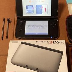 ニンテンドー3DS LL本体 取扱説明書／箱付きとゲームソフト７本セットの画像