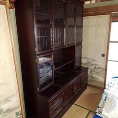 【家具整理】リビングボード　キャビネット　飾り棚の画像