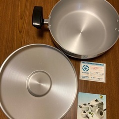 EVER WARE/エバーウェア 卓上鍋 浅型 26cm  両手鍋 未使用品の画像