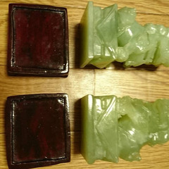【 レトロ ヴィンテージ アンティーク 民芸品 工芸品 置物 骨董品 小物 シーサー ケース付き 】の画像