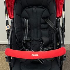 ij2613A Aprica アプリカ A型 ベビーカー SORARIA ソラリア 4輪 バーミリオンレッド 赤ちゃん 子供 中古の画像