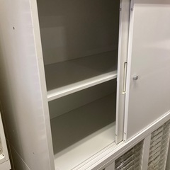 ナイキ NAIKI 引き違い書庫 トレー書庫 上下セット アレンジャー キャビネット 中古の画像