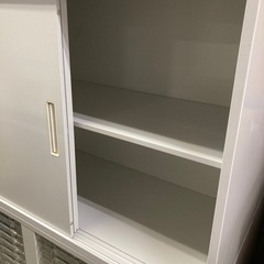 ナイキ NAIKI 引き違い書庫 トレー書庫 上下セット アレンジャー キャビネット 中古の画像