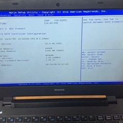 mouse computer 　 i5-5200U -2.2GHz 　8GB /　13.3インチ 　BIOS確認済 の画像