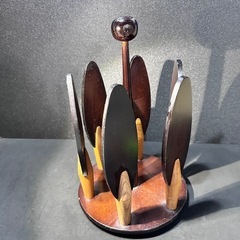 昭和レトロ　木製スリッパラック
