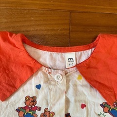 クマ柄 半袖シャツ ブラウス110 韓国子供服の画像