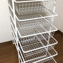 IKEA 大型 ワイヤー シェルフ 収納棚 ヨナクセル 
シンプルの画像