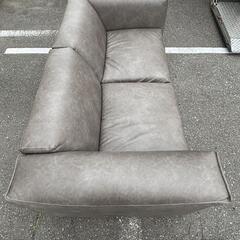 連結ソファ 2Pソファ グレーの画像