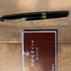 万年筆みたいな筆ペン　スペアカートリッジインク　9本付き