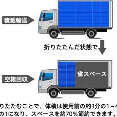 70L　新品　大量在庫　折りたたみコンテナ 収納ケース 収納ボックス 収納ボックス 大容量 収納 便利 工場 作業 車内 家庭 540x423x303の画像