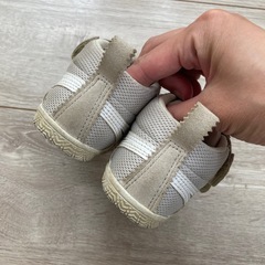 【アシックス/12cm】ベージュの画像
