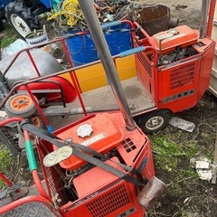 青森県発　農用タバコ葉　集穫車2台セットの画像