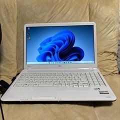 半分ジャンク品　 NEC lavei ホワイト　ノートパソコン　...