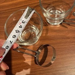 取手着脱可能　器としても。エスプレッソグラスの画像