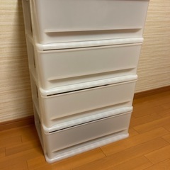 木目調天板チェスト　衣類収納ケース