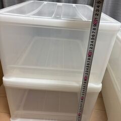 クリアボックス4個(55*40*25 2個/55*40*20 2個)の画像