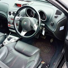 ★車検たっぷりR8/10★アルファ156★TI2.0JTS★黒革シート★シートヒーター★17インチアルミ/ETC他の画像