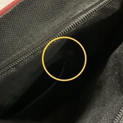 鞄  トートバッグ  ハンドバッグ  30✖️40cm  布製  赤に象の柄の画像