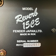 Fender Reverb 15CE ギターアンプ　美品動作品！の画像