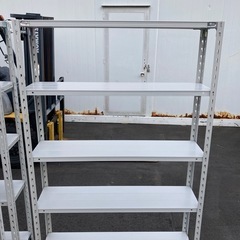 【OF-27】在庫多数　美品 業務用 中量級 スチールラック 収納棚 オープンシェルフ 店舗 倉庫 オフィス 検)事務机　オフィス チェア　会議 椅子　ロッカー　ミーティングテーブル　応接ソファ 店舗 事務所 什器　書庫 本棚 ラック デスク スチール 美品多数 格安 【中古オフィス家具】の画像