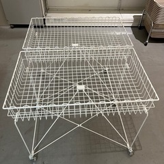 ワゴン 2台 キャスター付 陳列用 業務用の画像