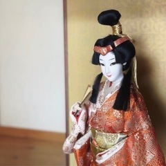 美人日本人形　ガラスケース入り
