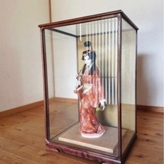 美人日本人形　ガラスケース入りの画像