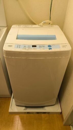 最安値 AQUA 全自動洗濯機 AQW-S60C（6kg・2015年製）動作良好 洗濯機