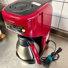 象印マホービン コーヒーメーカー 5杯用 レッド EC-KT50-RAの画像