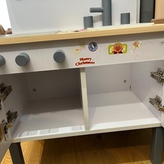 子供用　キッチン　木製　おままごと　中古　綺麗の画像