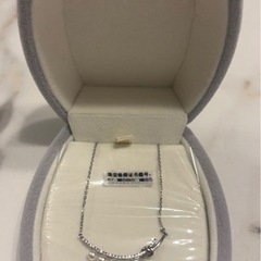新品 S925 淡水パール ジルコニア ネックレス 宝石鑑別書あり　スマイルの画像