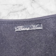 Being Mars❤フリル付き半袖Tシャツ　ブロッキングカットソー　レディースの画像