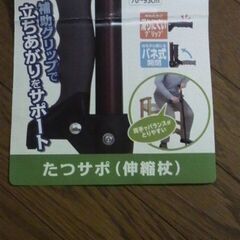 介護 杖　立ち上がりサポートグリップ付き杖