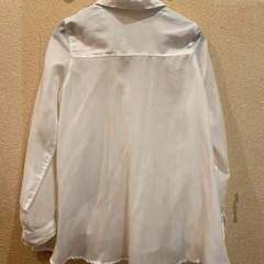 INDEX 薄手ブラウスシャツ　ホワイトMの画像