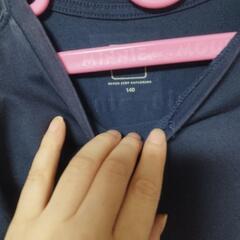 140cm　ノースフェイス　ネイビー　Tシャツの画像