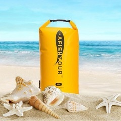 ✨2個セット✨12L アウトドア用ドライバッグ 防水ショルダーストラップ付き　黒の画像