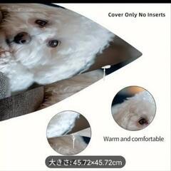 ビションフリーゼ♦犬の枕カバー 45.72x45.72cm - 両面プリントの画像